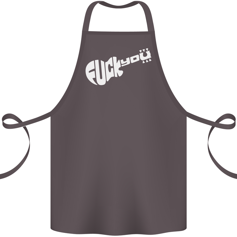 Offensive Guitar Acoustic Electric Bass Cotton Apron 100% Organic Dark Grey