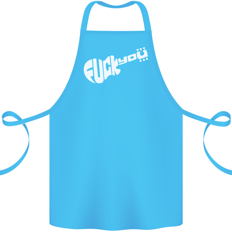 Offensive Guitar Acoustic Electric Bass Cotton Apron 100% Organic Turquoise