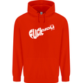 Offensive Guitar Acoustic Electric Bass Mens 80% Cotton Hoodie Bright Red