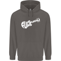 Offensive Guitar Acoustic Electric Bass Mens 80% Cotton Hoodie Charcoal