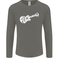 Offensive Guitar Acoustic Electric Bass Mens Long Sleeve T-Shirt Charcoal