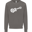Offensive Guitar Acoustic Electric Bass Mens Sweatshirt Jumper Charcoal