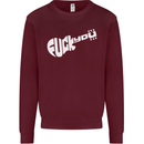 Offensive Guitar Acoustic Electric Bass Mens Sweatshirt Jumper Maroon