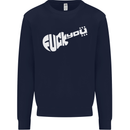 Offensive Guitar Acoustic Electric Bass Mens Sweatshirt Jumper Navy Blue
