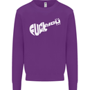 Offensive Guitar Acoustic Electric Bass Mens Sweatshirt Jumper Purple