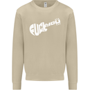 Offensive Guitar Acoustic Electric Bass Mens Sweatshirt Jumper Sand