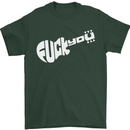 Offensive Guitar Acoustic Electric Bass Mens T-Shirt Cotton Gildan Forest Green