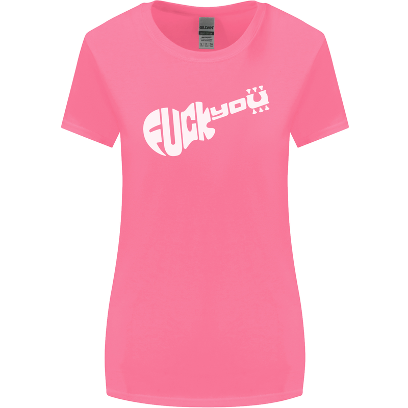 Offensive Guitar Acoustic Electric Bass Womens Wider Cut T-Shirt Azalea