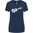 Offensive Guitar Acoustic Electric Bass Womens Wider Cut T-Shirt Navy Blue