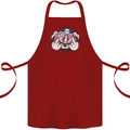 Offensive Pig Finger Flip Cotton Apron 100% Organic Maroon