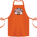 Offensive Pig Finger Flip Cotton Apron 100% Organic Orange
