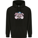 Offensive Pig Finger Flip Mens 80% Cotton Hoodie Black