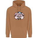 Offensive Pig Finger Flip Mens 80% Cotton Hoodie Caramel Latte