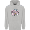 Offensive Pig Finger Flip Mens 80% Cotton Hoodie Sports Grey