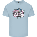 Offensive Pig Finger Flip Mens Cotton T-Shirt Tee Top Light Blue