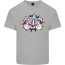 Offensive Pig Finger Flip Mens Cotton T-Shirt Tee Top Sports Grey