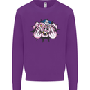 Offensive Pig Finger Flip Mens Sweatshirt Jumper Purple