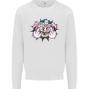 Offensive Pig Finger Flip Mens Sweatshirt Jumper White