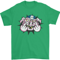 Offensive Pig Finger Flip Mens T-Shirt Cotton Gildan Irish Green