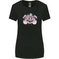 Offensive Pig Finger Flip Womens Wider Cut T-Shirt Black
