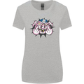 Offensive Pig Finger Flip Womens Wider Cut T-Shirt Sports Grey