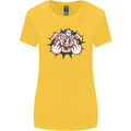 Offensive Pig Finger Flip Womens Wider Cut T-Shirt Yellow