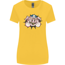 Offensive Pig Finger Flip Womens Wider Cut T-Shirt Yellow