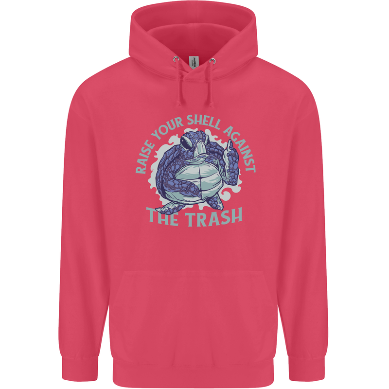 Offensive Turtle Environment Climate Change Childrens Kids Hoodie Heliconia