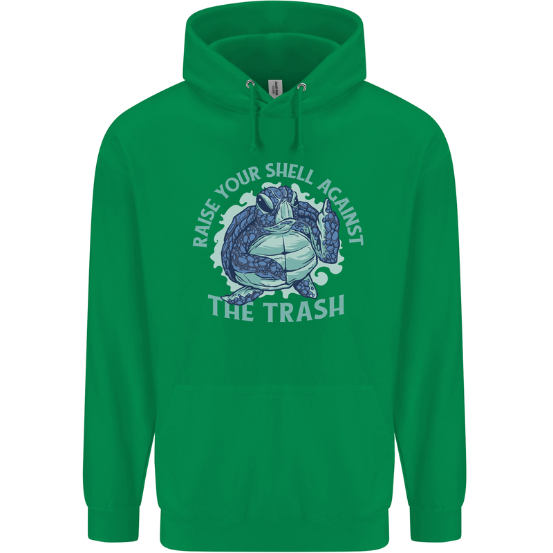 Offensive Turtle Environment Climate Change Childrens Kids Hoodie Irish Green