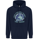 Offensive Turtle Environment Climate Change Childrens Kids Hoodie Navy Blue