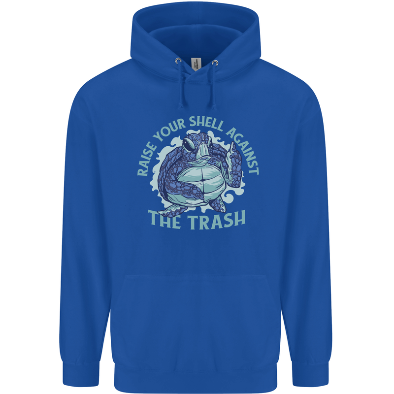 Offensive Turtle Environment Climate Change Childrens Kids Hoodie Royal Blue