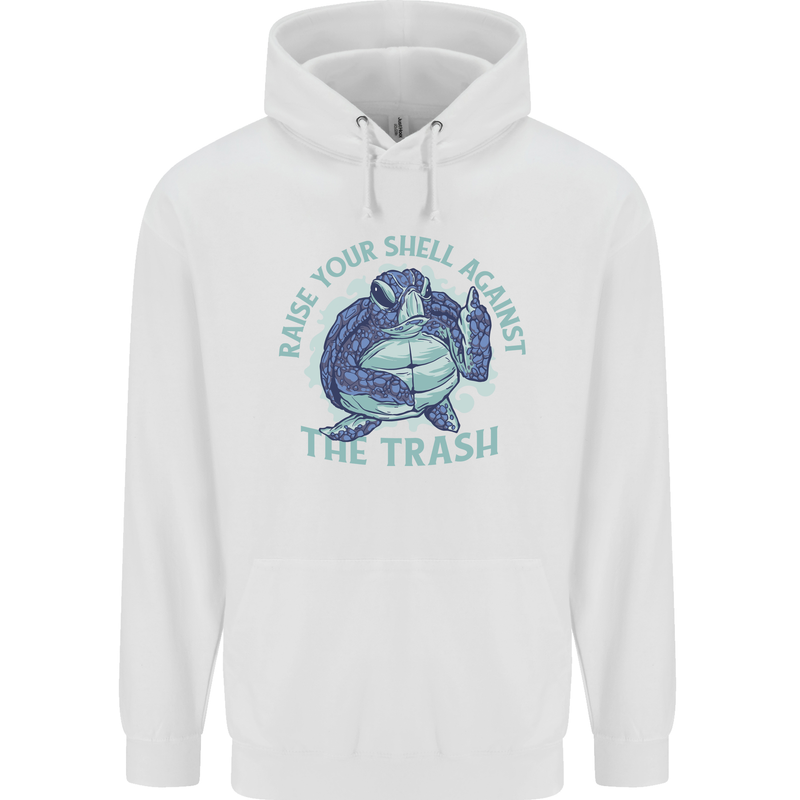 Offensive Turtle Environment Climate Change Childrens Kids Hoodie White