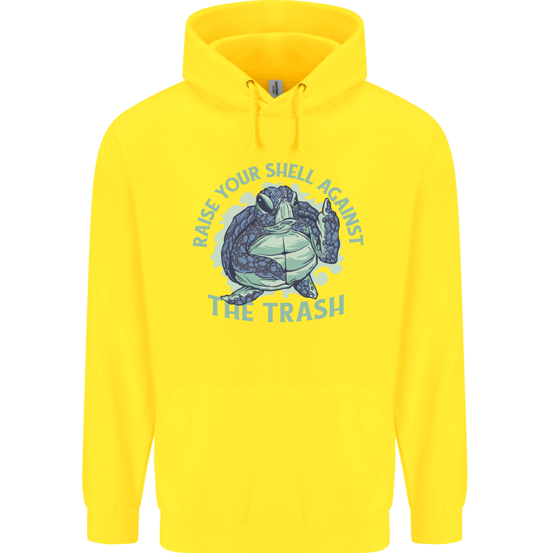 Offensive Turtle Environment Climate Change Childrens Kids Hoodie Yellow