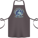 Offensive Turtle Environment Climate Change Cotton Apron 100% Organic Dark Grey