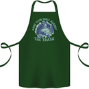 Offensive Turtle Environment Climate Change Cotton Apron 100% Organic Forest Green