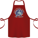 Offensive Turtle Environment Climate Change Cotton Apron 100% Organic Maroon