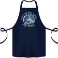 Offensive Turtle Environment Climate Change Cotton Apron 100% Organic Navy Blue