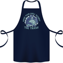 Offensive Turtle Environment Climate Change Cotton Apron 100% Organic Navy Blue