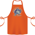Offensive Turtle Environment Climate Change Cotton Apron 100% Organic Orange