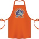 Offensive Turtle Environment Climate Change Cotton Apron 100% Organic Orange
