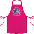 Offensive Turtle Environment Climate Change Cotton Apron 100% Organic Pink