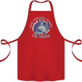 Offensive Turtle Environment Climate Change Cotton Apron 100% Organic Red