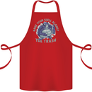 Offensive Turtle Environment Climate Change Cotton Apron 100% Organic Red