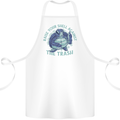 Offensive Turtle Environment Climate Change Cotton Apron 100% Organic White