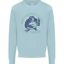 Offensive Turtle Environment Climate Change Kids Sweatshirt Jumper Light Blue