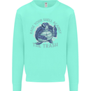 Offensive Turtle Environment Climate Change Kids Sweatshirt Jumper Peppermint