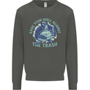 Offensive Turtle Environment Climate Change Kids Sweatshirt Jumper Storm Grey