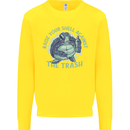 Offensive Turtle Environment Climate Change Kids Sweatshirt Jumper Yellow
