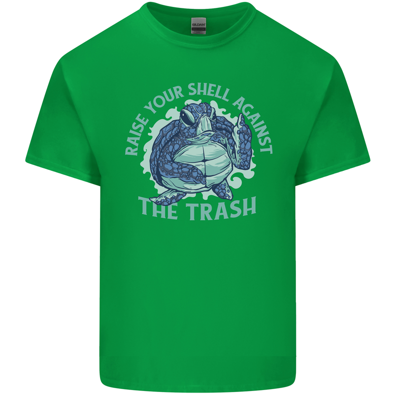 Offensive Turtle Environment Climate Change Kids T-Shirt Childrens Irish Green
