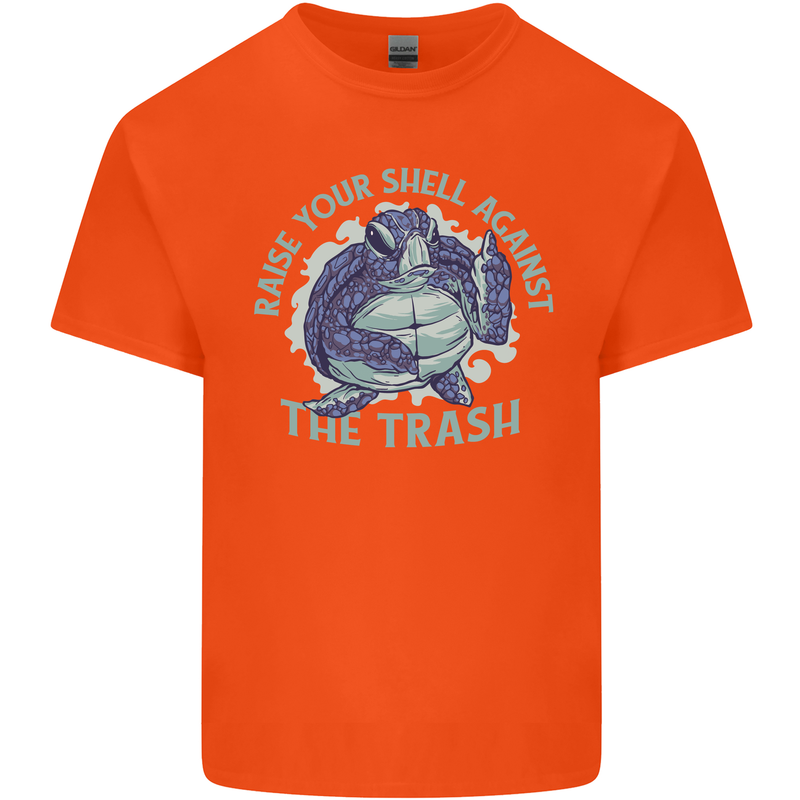 Offensive Turtle Environment Climate Change Kids T-Shirt Childrens Orange